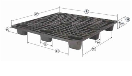 Non reversible export pallet. 2