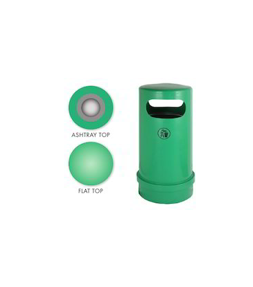 Dustbin with ashtray top 1